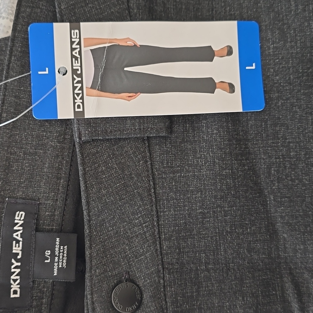 Brand New NWT Women DKNY Gray Formal Pants Only L is Available